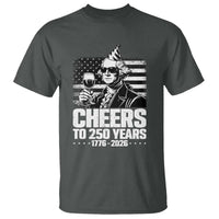 Funny George Washington Cheers To 250 Years T Shirt