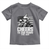 Funny George Washington Cheers To 250 Years Toddler T Shirt
