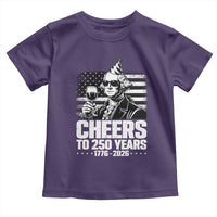 Funny George Washington Cheers To 250 Years Toddler T Shirt