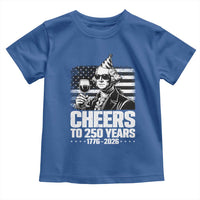 Funny George Washington Cheers To 250 Years Toddler T Shirt