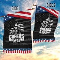 Funny George Washington Cheers To 250 Years Garden Flag