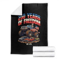 Funny George Washington Monster Truck Throw Blanket America 250th Anniversary