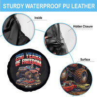 Funny George Washington Monster Truck Spare Tire Cover America 250th Anniversary