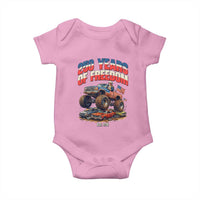 Funny George Washington Monster Truck Baby Onesie America 250th Anniversary