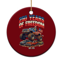 Funny George Washington Monster Truck Ceramic Ornament America 250th Anniversary