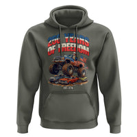 Funny George Washington Monster Truck Hoodie America 250th Anniversary