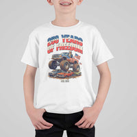 Funny George Washington Monster Truck T Shirt For Kid America 250th Anniversary