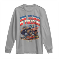 Funny George Washington Monster Truck Long Sleeve Shirt America 250th Anniversary
