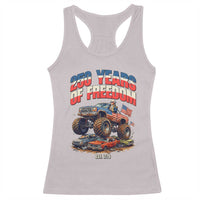 Funny George Washington Monster Truck Racerback Tank Top America 250th Anniversary