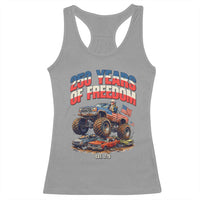 Funny George Washington Monster Truck Racerback Tank Top America 250th Anniversary