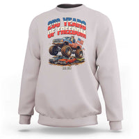 Funny George Washington Monster Truck Sweatshirt America 250th Anniversary