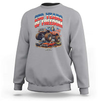 Funny George Washington Monster Truck Sweatshirt America 250th Anniversary