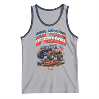 Funny George Washington Monster Truck Tank Top America 250th Anniversary