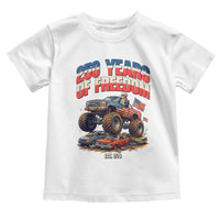 Funny George Washington Monster Truck Toddler T Shirt America 250th Anniversary