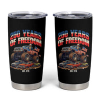 Funny George Washington Monster Truck Tumbler Cup America 250th Anniversary