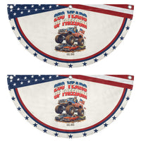 Funny George Washington Monster Truck Patriotic Fan Flag USA 250th Anniversary