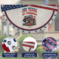 Funny George Washington Monster Truck Patriotic Fan Flag USA 250th Anniversary