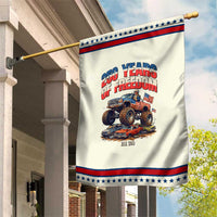 Funny George Washington Monster Truck Garden Flag America 250th Anniversary