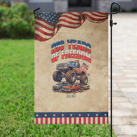 Funny George Washington Monster Truck Garden Flag America 250th Anniversary