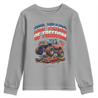 Funny George Washington Monster Truck Youth Sweatshirt America 250th Anniversary
