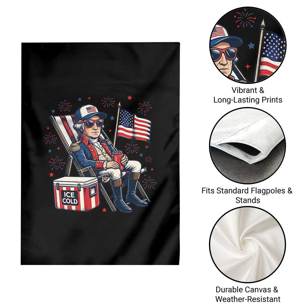 Proud American George Washington Patriotic Garden Flag