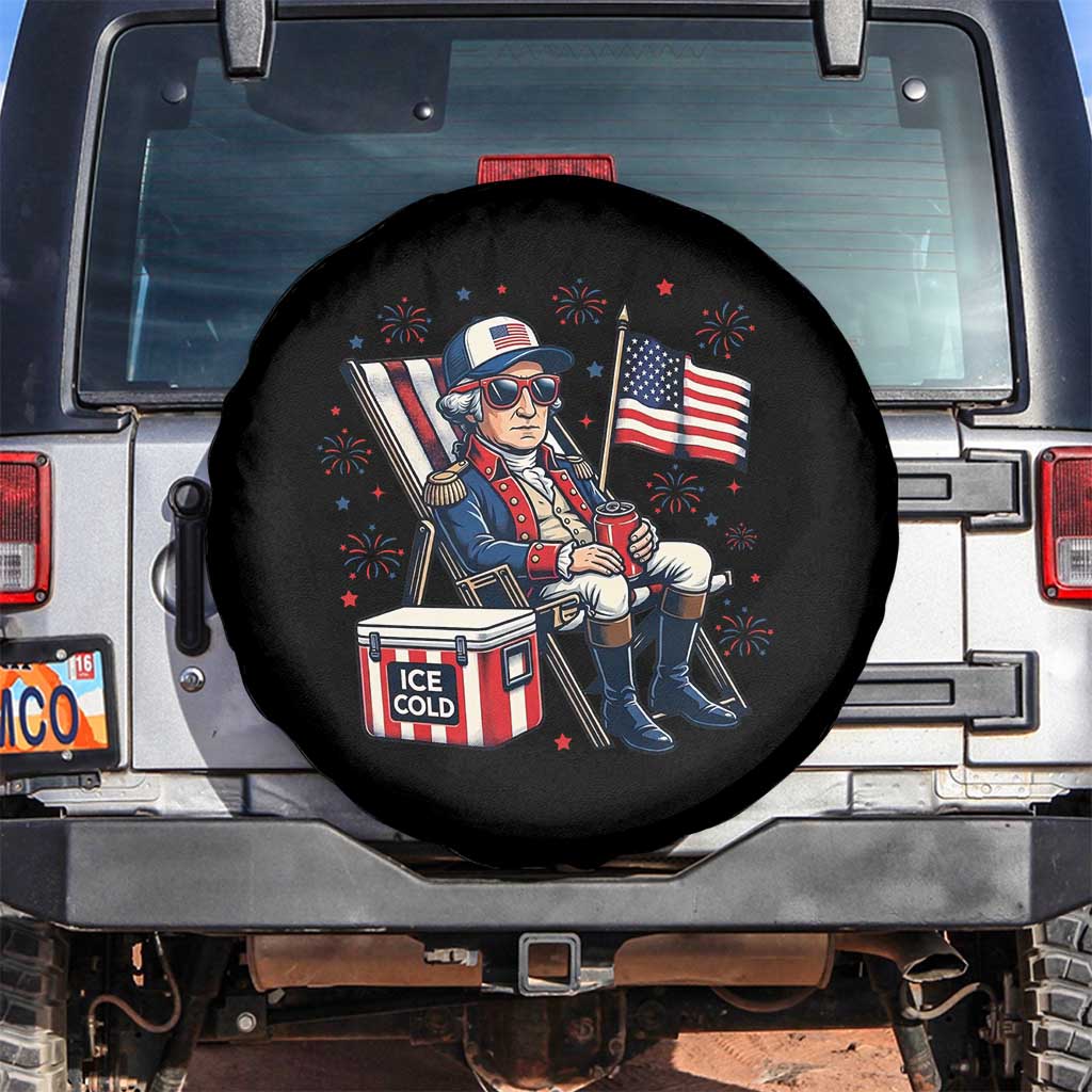 Proud American George Washington Patriotic Spare Tire Cover