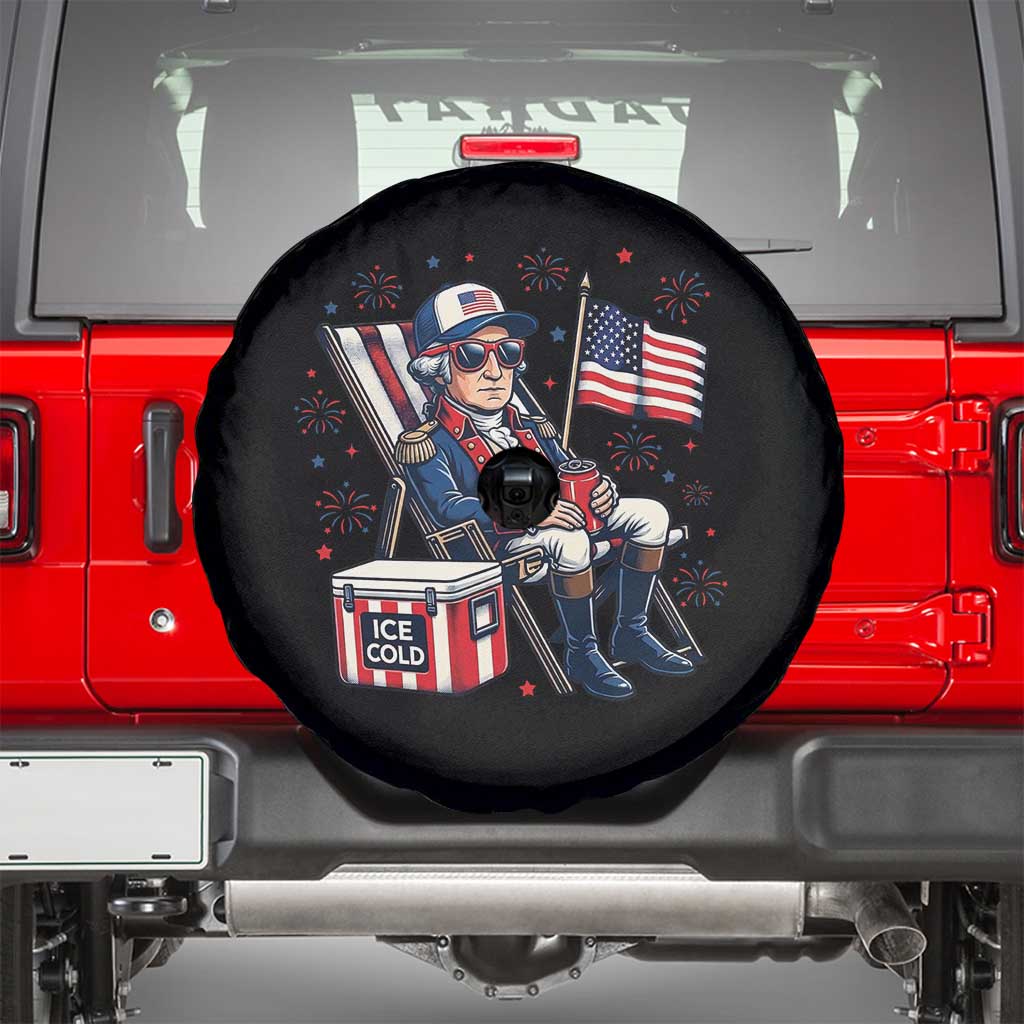 Proud American George Washington Patriotic Spare Tire Cover