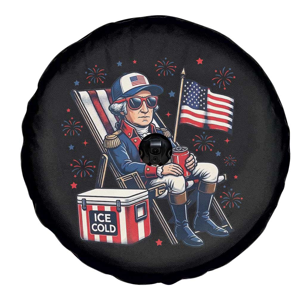 Proud American George Washington Patriotic Spare Tire Cover