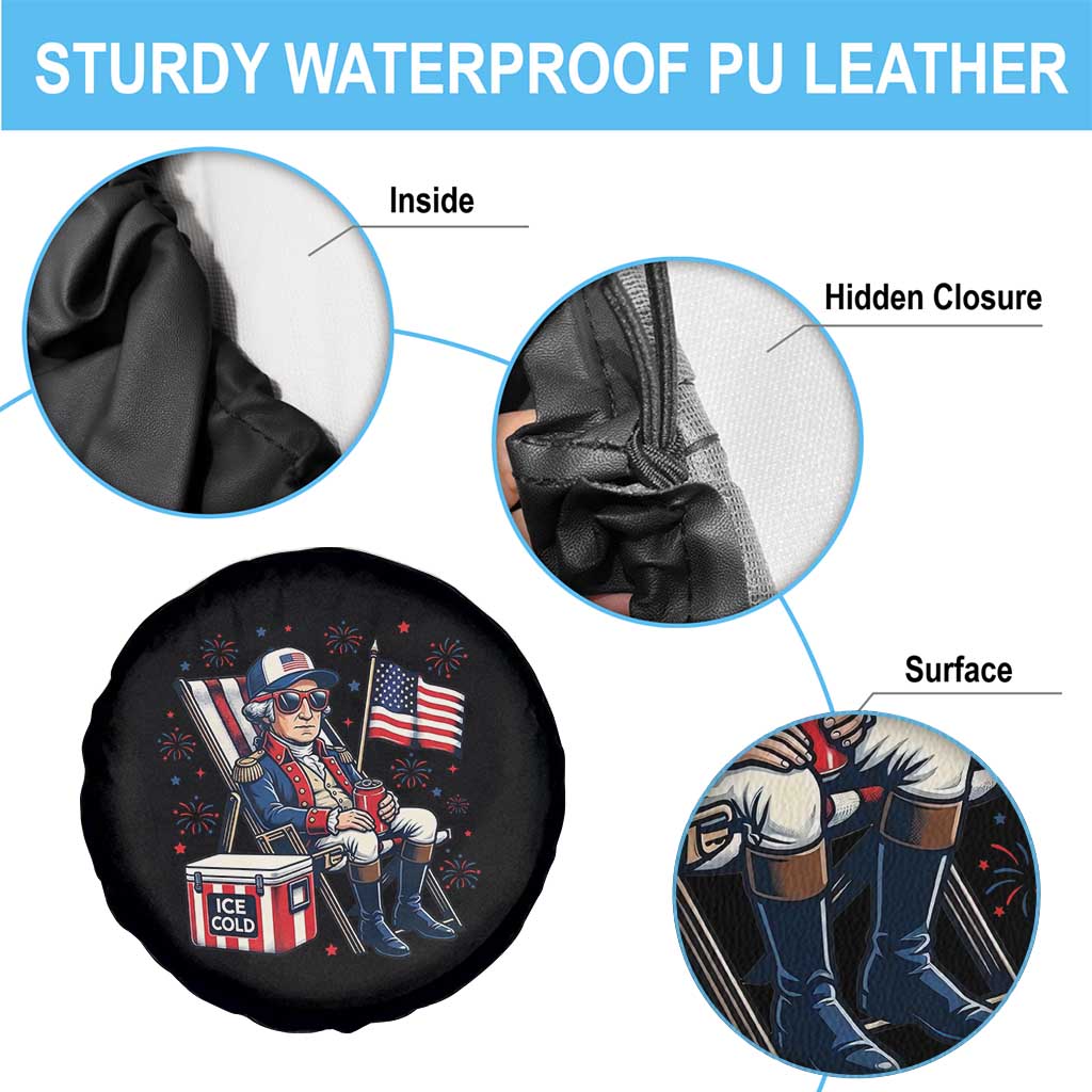 Proud American George Washington Patriotic Spare Tire Cover