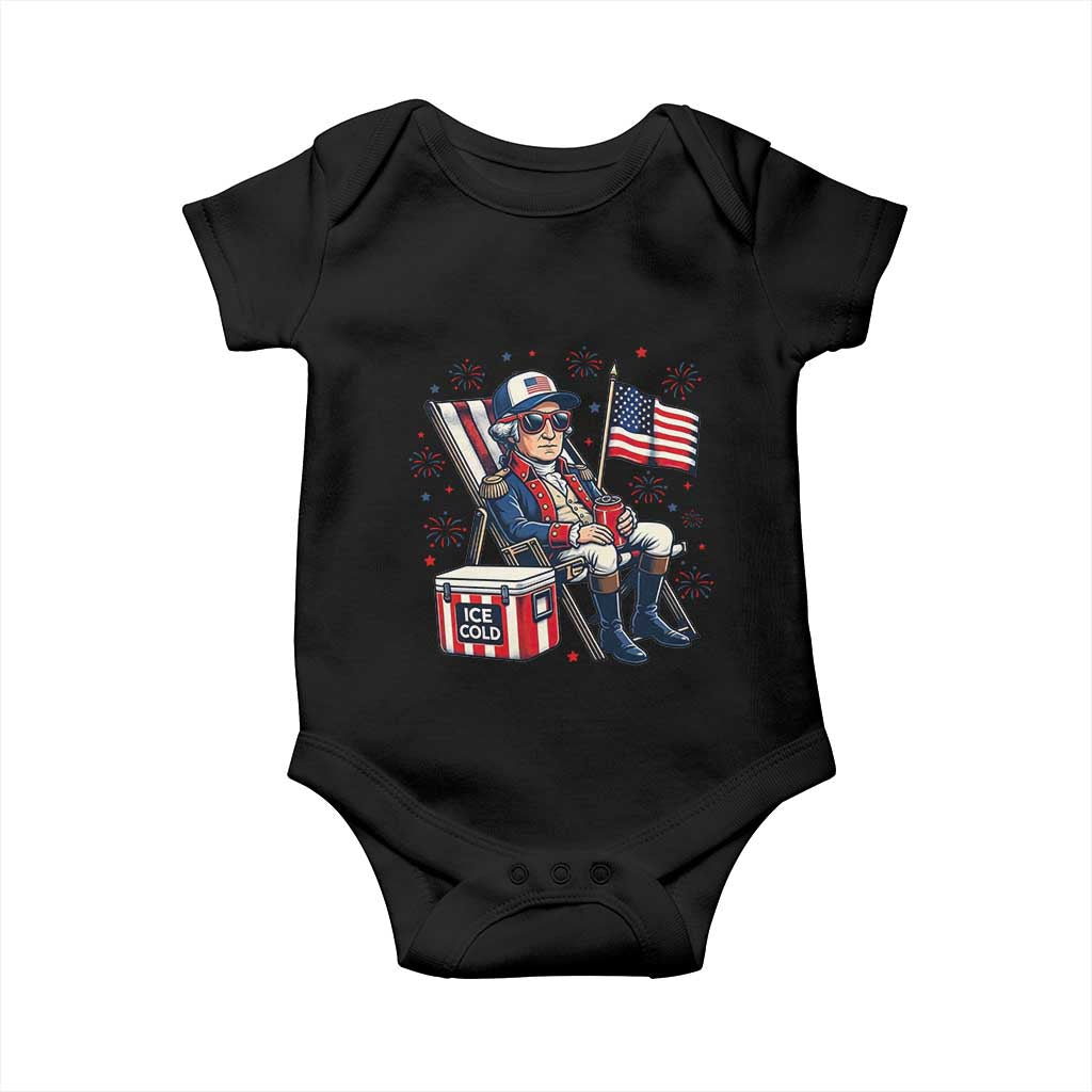 Proud American George Washington Patriotic Baby Onesie