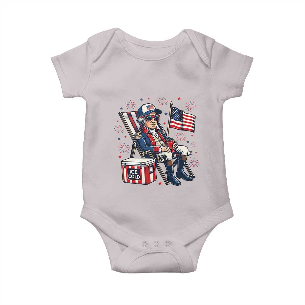 Proud American George Washington Patriotic Baby Onesie