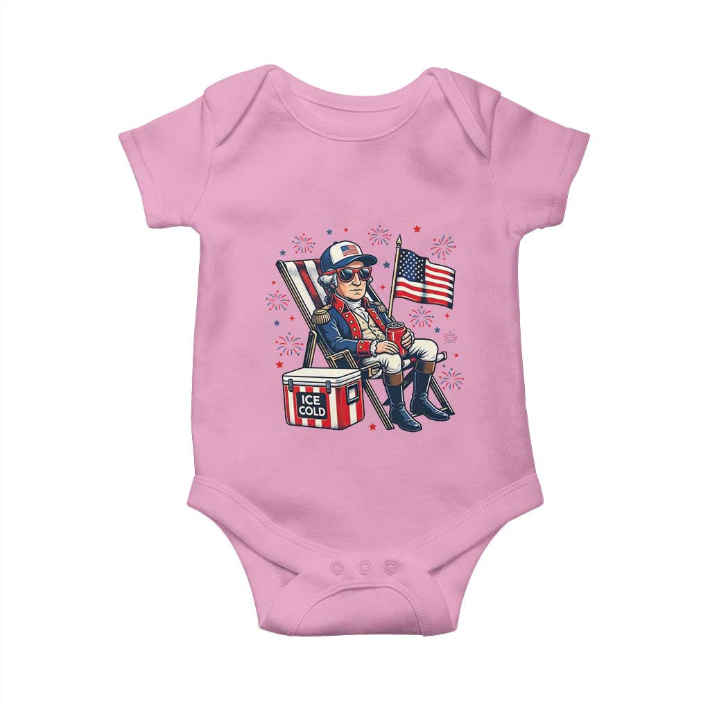 Proud American George Washington Patriotic Baby Onesie