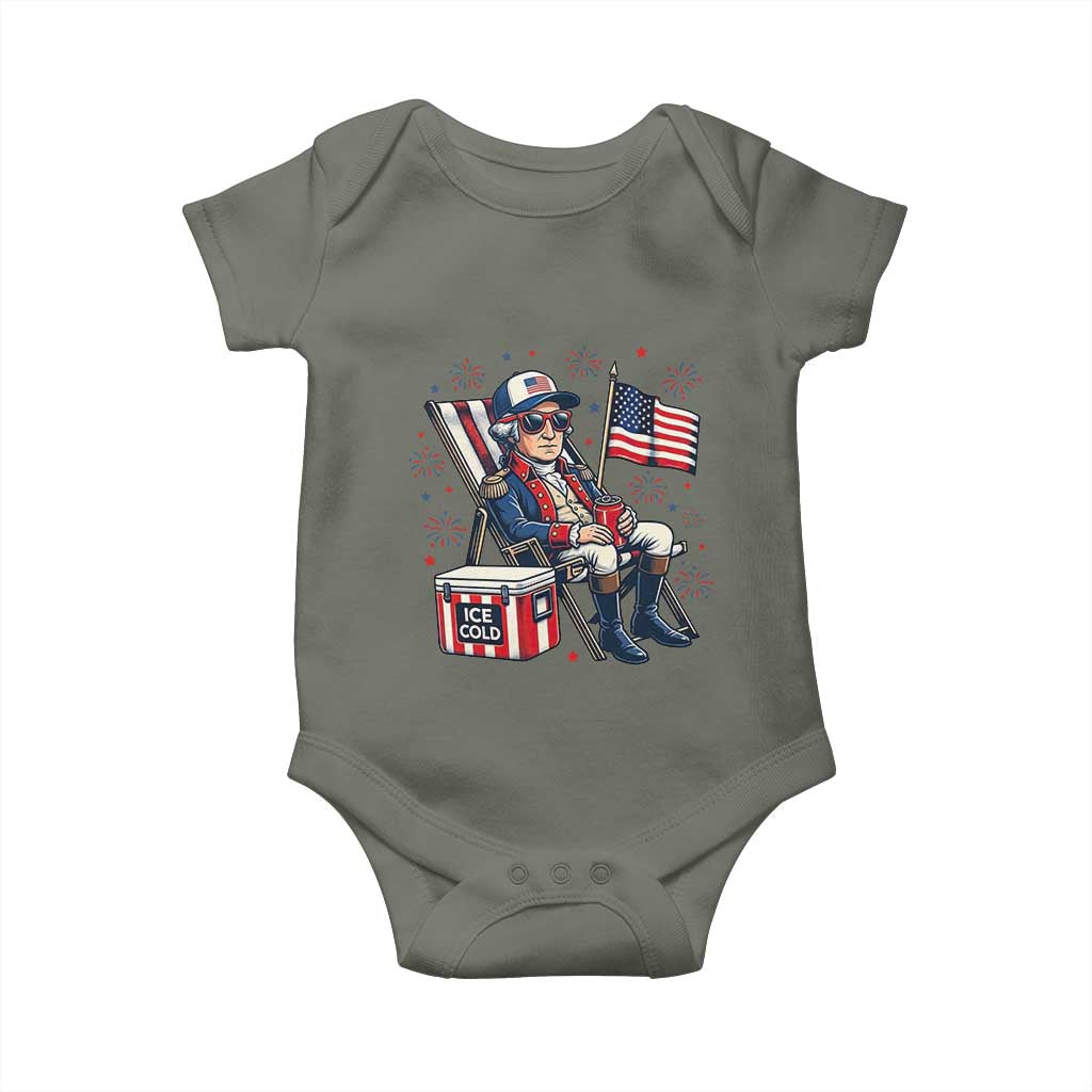 Proud American George Washington Patriotic Baby Onesie