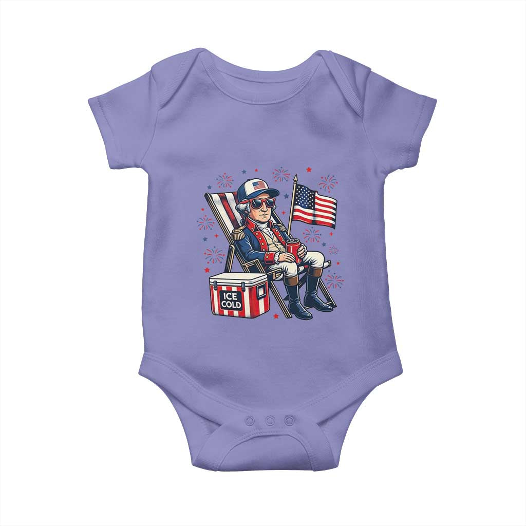 Proud American George Washington Patriotic Baby Onesie