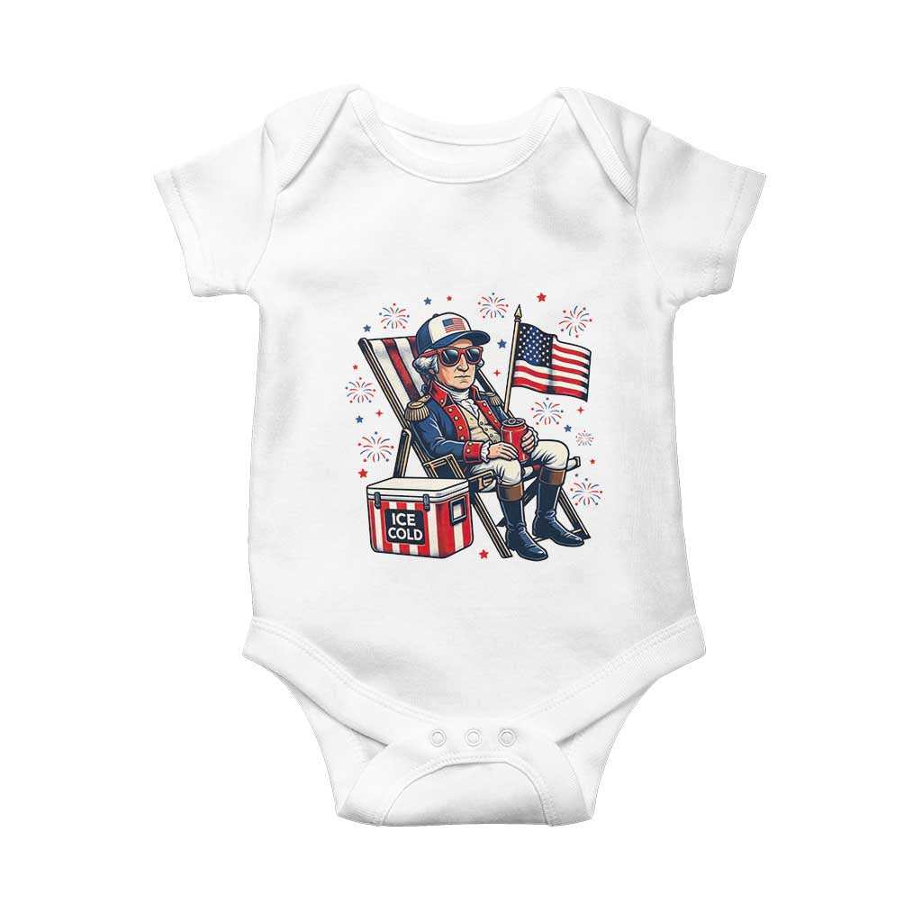Proud American George Washington Patriotic Baby Onesie