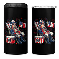 Proud American George Washington Patriotic 4 in 1 Can Cooler Tumbler