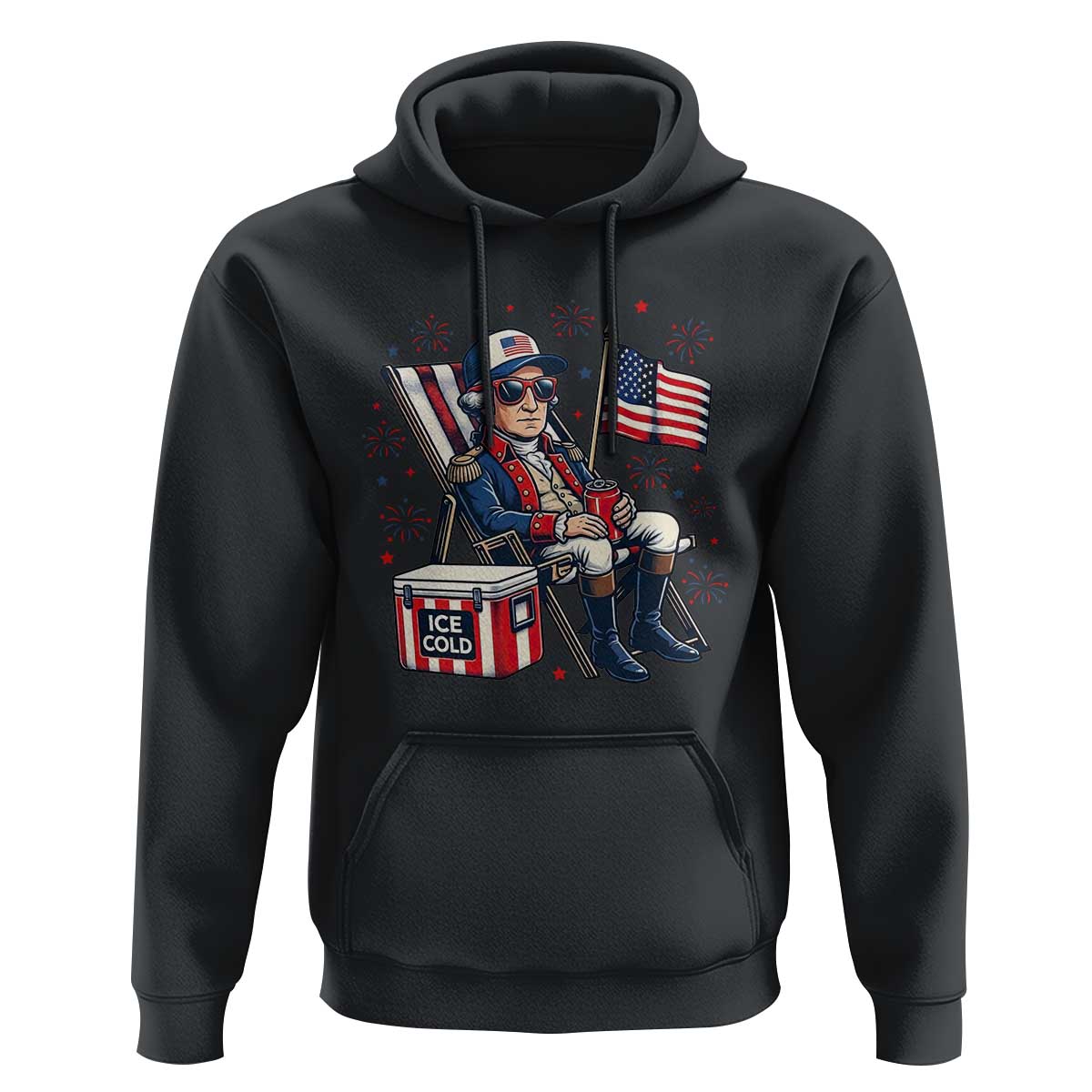 Proud American George Washington Patriotic Hoodie