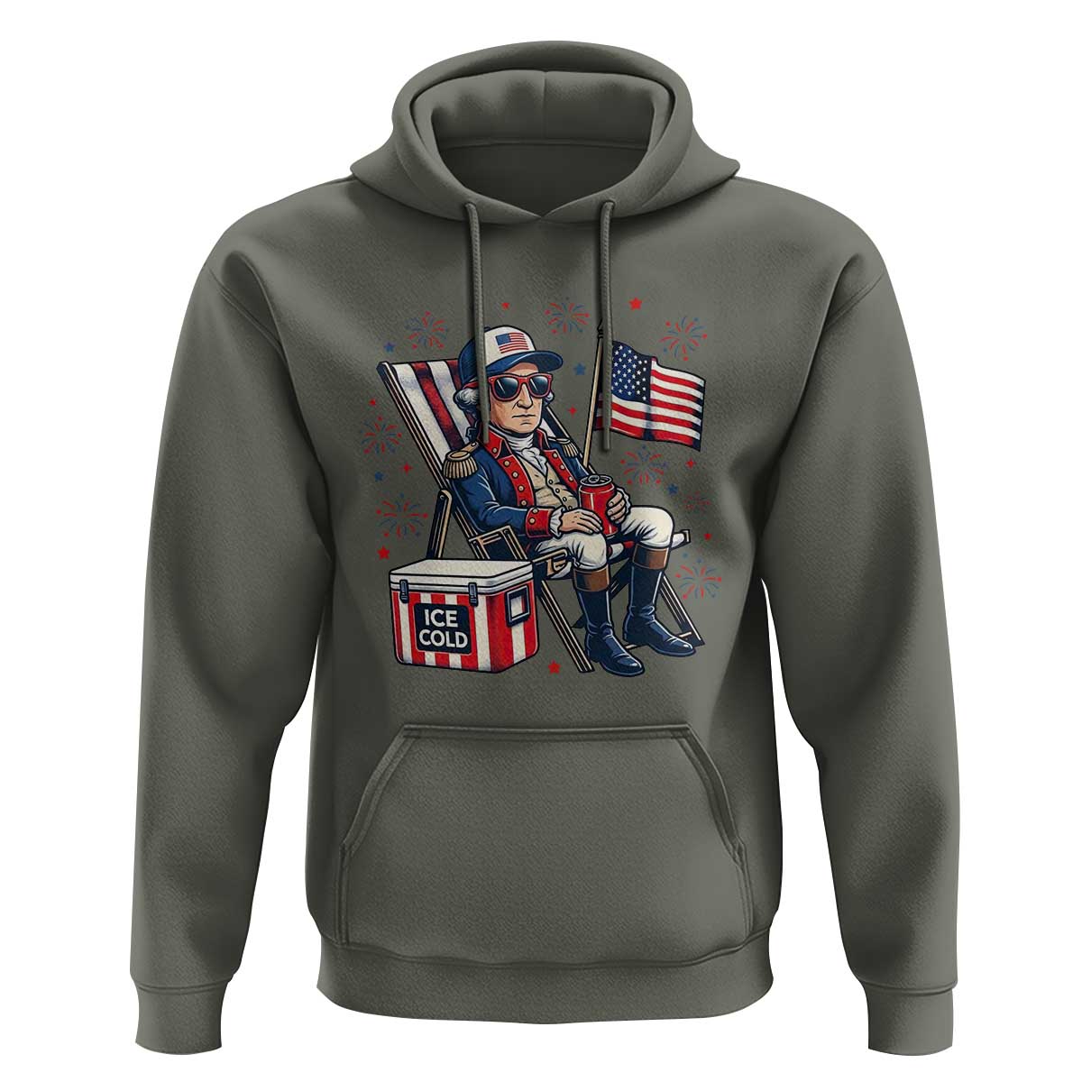 Proud American George Washington Patriotic Hoodie