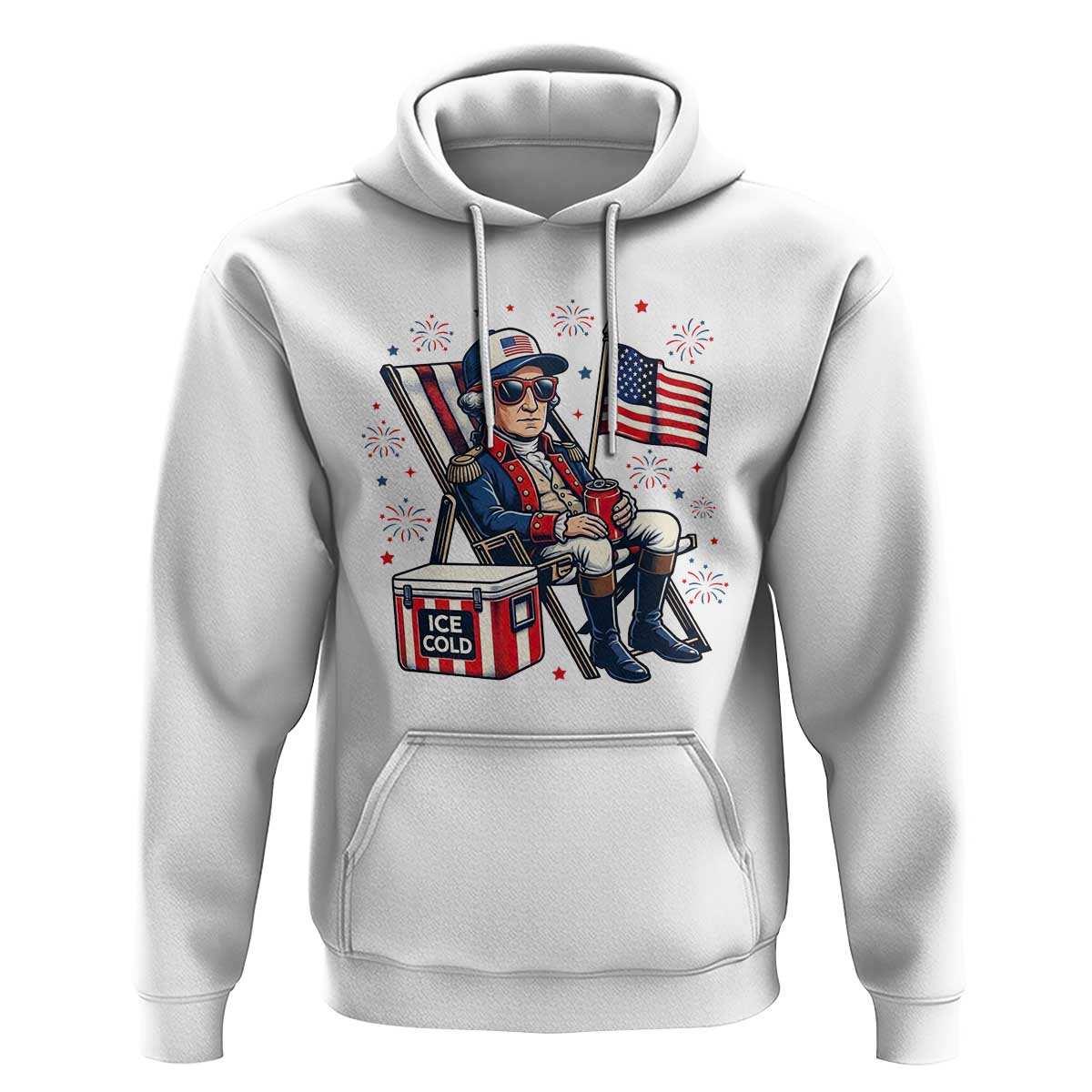 Proud American George Washington Patriotic Hoodie