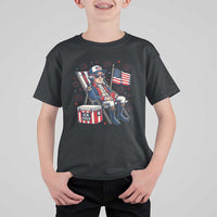 Proud American George Washington Patriotic T Shirt For Kid