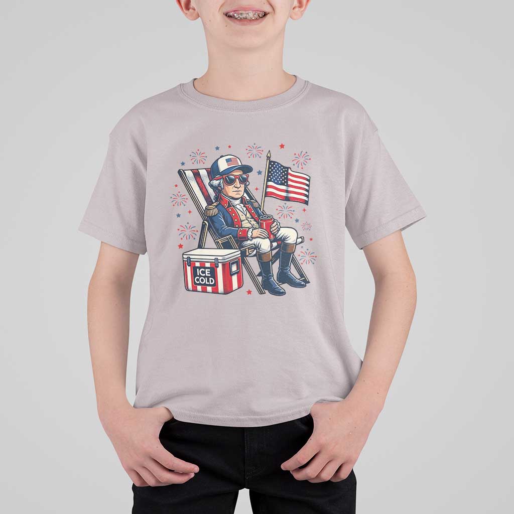 Proud American George Washington Patriotic T Shirt For Kid