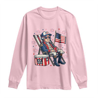 Proud American George Washington Patriotic Long Sleeve Shirt