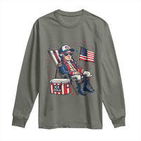 Proud American George Washington Patriotic Long Sleeve Shirt