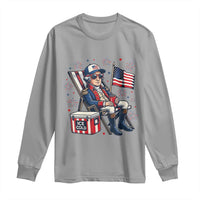 Proud American George Washington Patriotic Long Sleeve Shirt