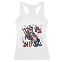 Proud American George Washington Patriotic Racerback Tank Top