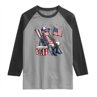 Proud American George Washington Patriotic Raglan Shirt