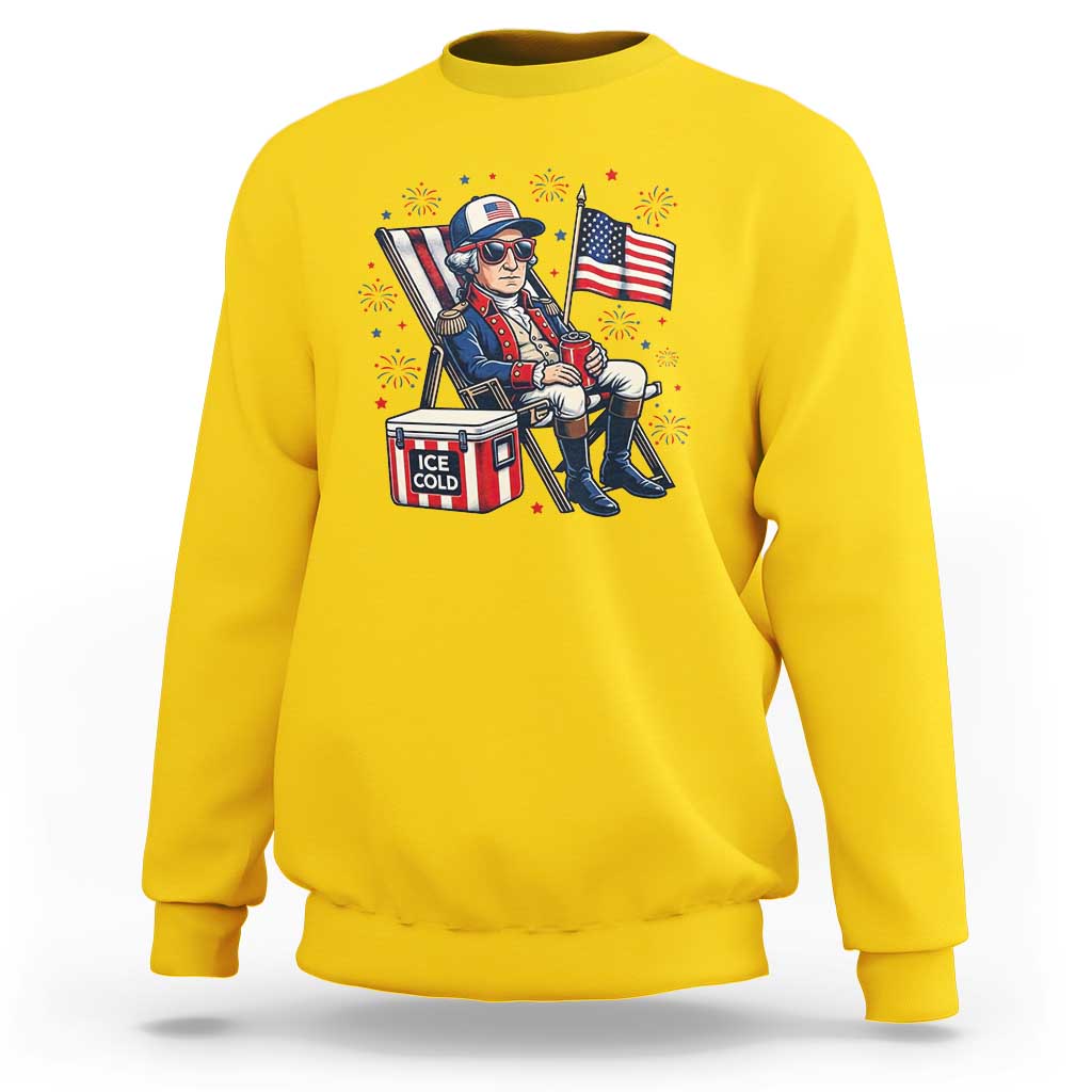 Proud American George Washington Patriotic Sweatshirt
