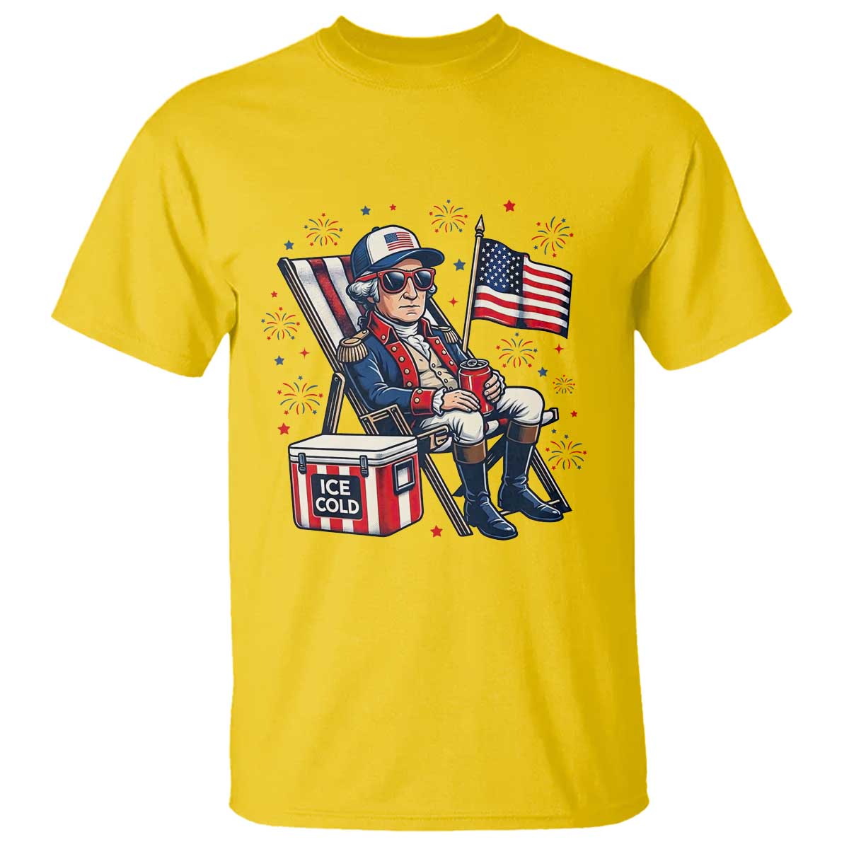Proud American George Washington Patriotic T Shirt