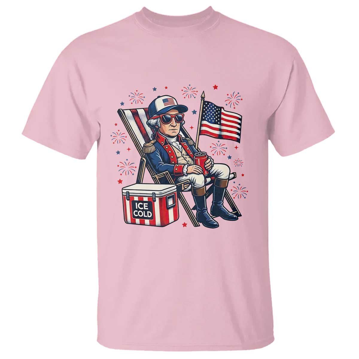 Proud American George Washington Patriotic T Shirt