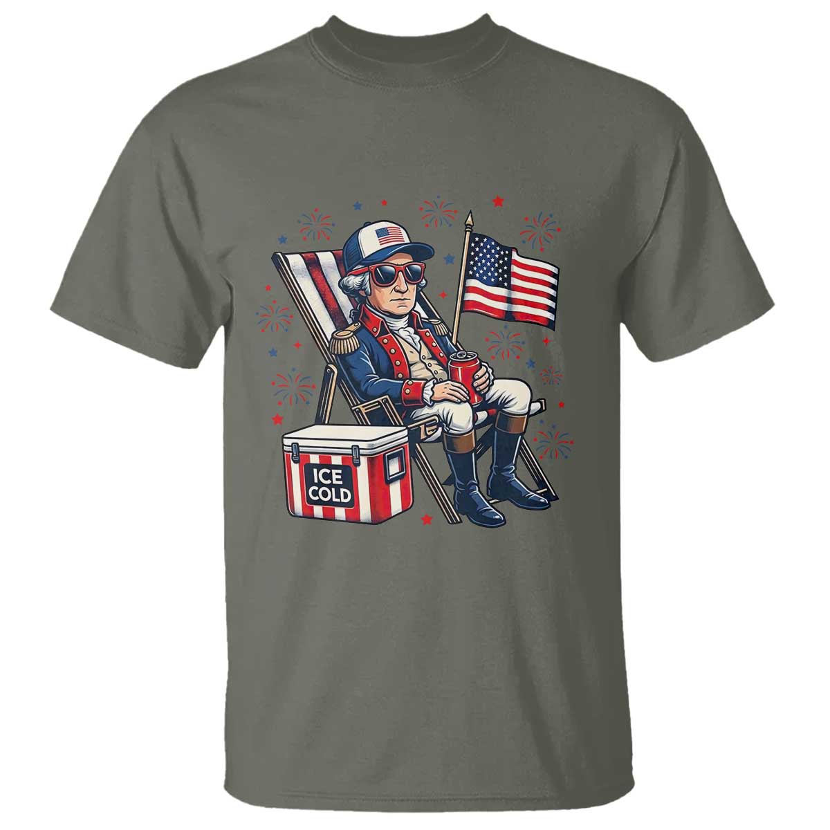 Proud American George Washington Patriotic T Shirt